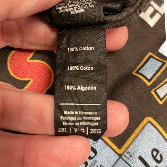 Lucas Films Star Wars Periodic Table 2X Gray Tshirt Graphic Print Lightweight - Picture 7 of 11